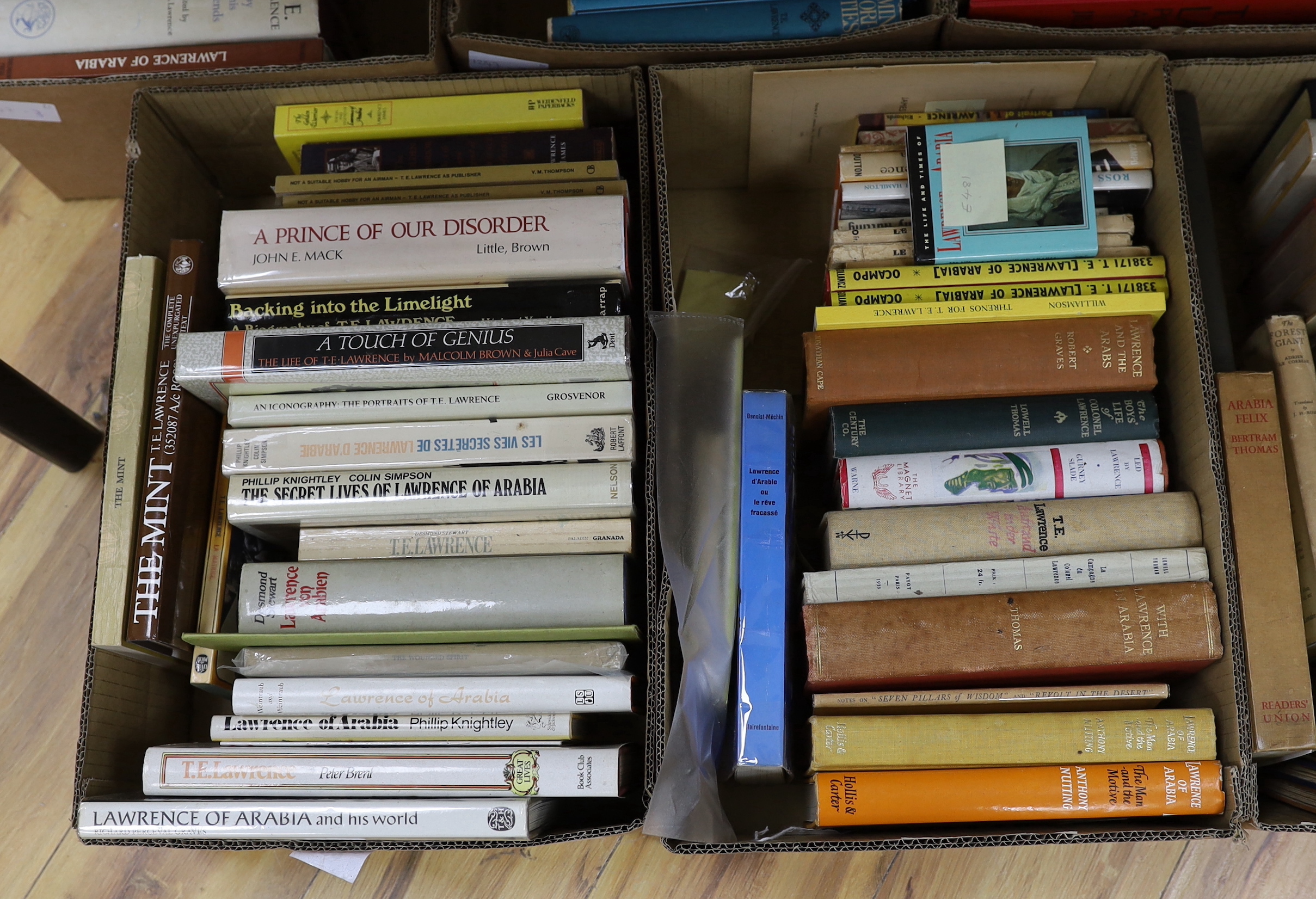 Lawrence, T. E. CB, DSO (1888-1935) - An Extensive Collection of works, consisting of 142 books. Philip O’Brien’s A Bibliography, Oak Knoll Press, 2000, references given in brackets.